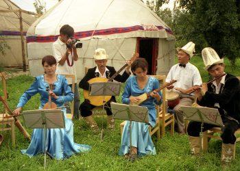 KYRGYZ MUSICIANS IN KARAKOL