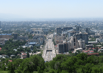 VIEW OF ALMATY FROM THE HILLS